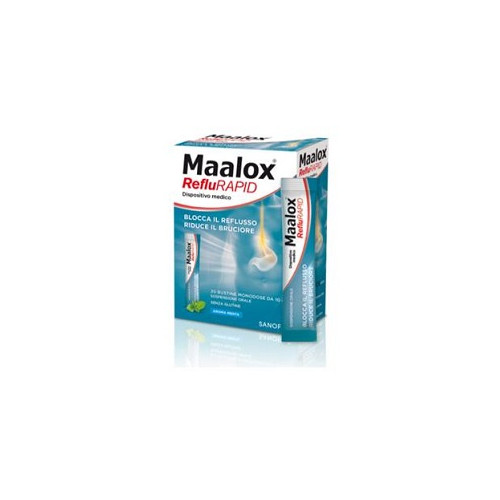 SOSPENSIONE ORALE MAALOX REFLURAPID 20 BUSTINE MONODOSE DA 10 ML