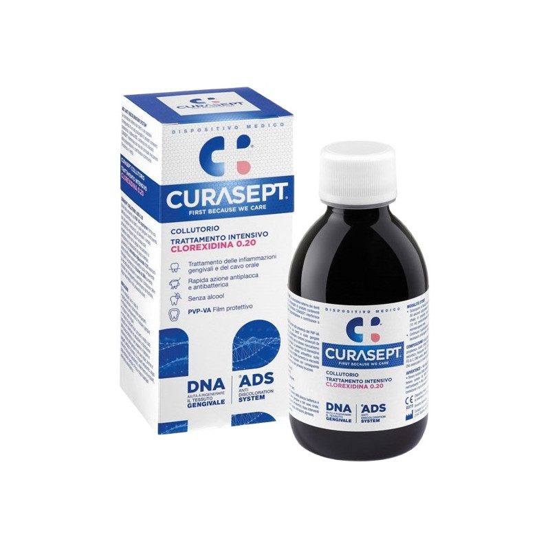 CURASEPT COLLUTORIO 0,20 ADS + DNA 200 ML