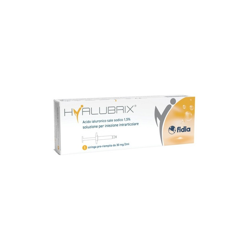 SIRINGA INTRA-ARTICOLARE HYALUBRIX ACIDO IALURONICO 1,5% 30 MG 2 ML NO ETO